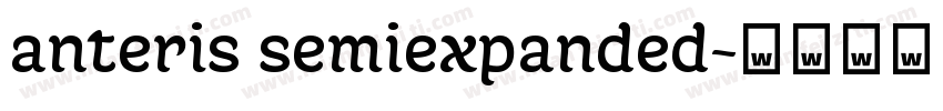 anteris semiexpanded字体转换